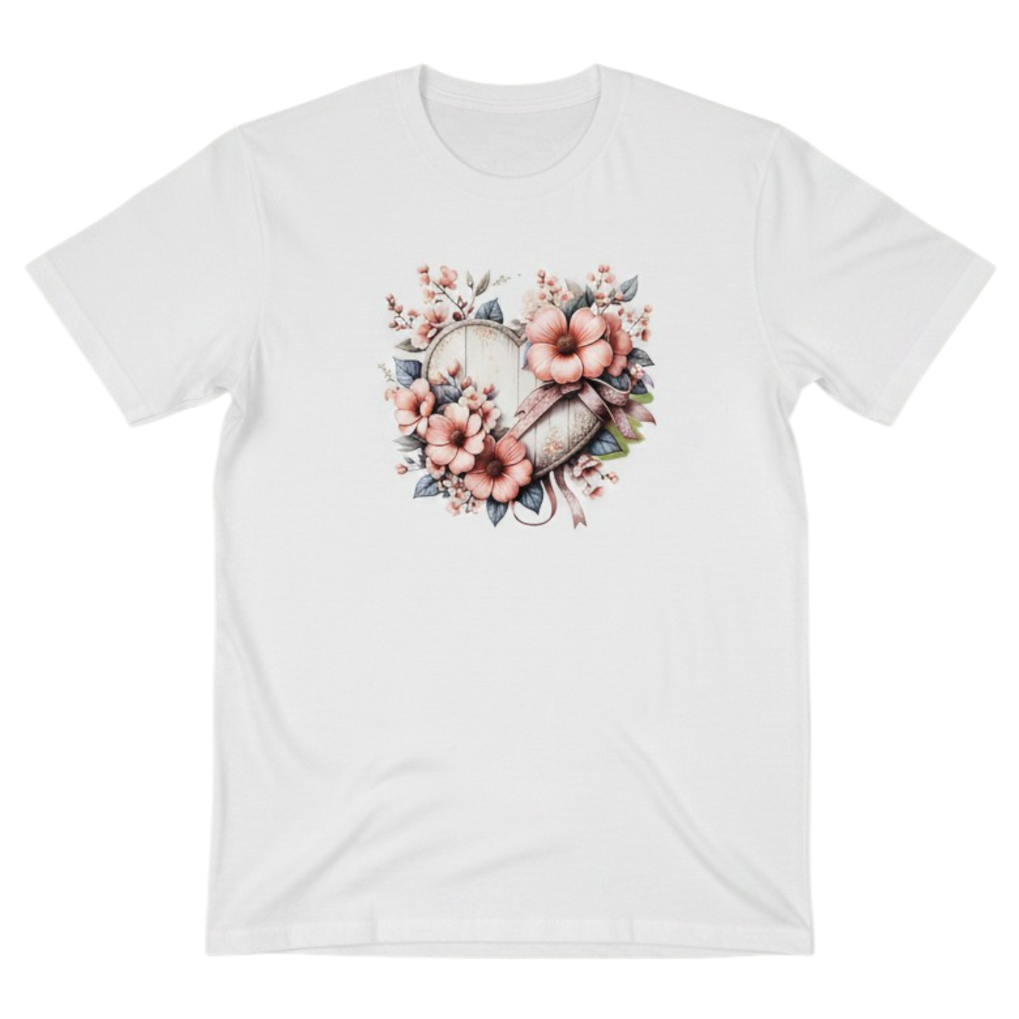 Floral Heart Graphic T-Shirt