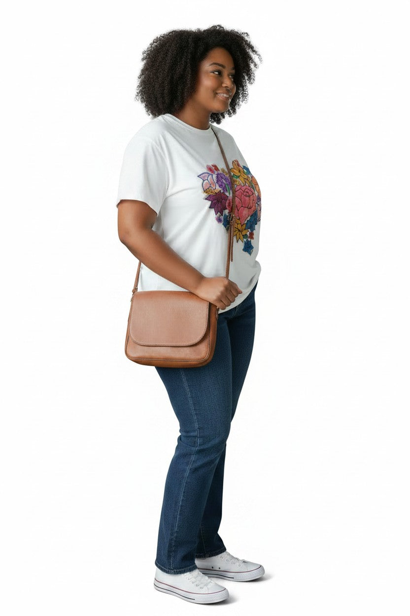 Women's Embroidery T-Shirt | Liel Designs
