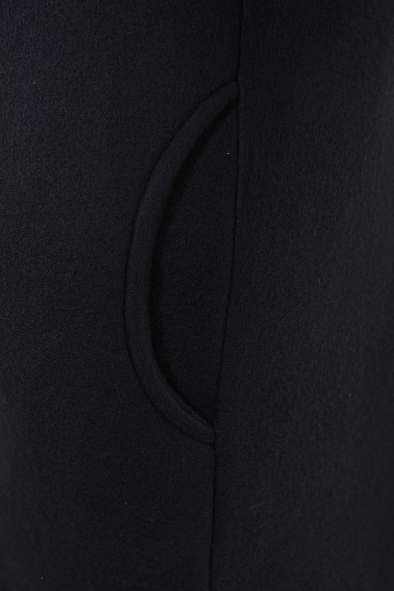 "Open front long coat jacket with folded sleeves, perfect for layering and adding effortless elegance to any outfit."