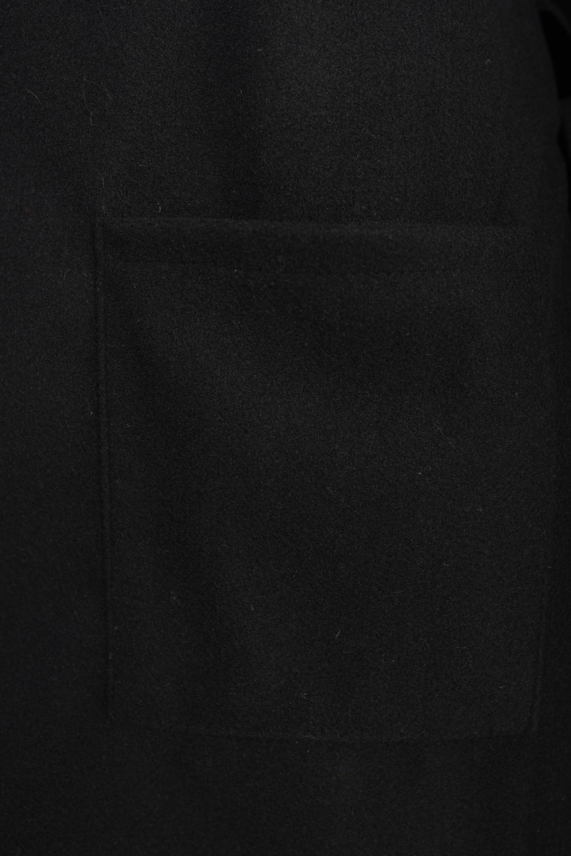 "Waist Belt Longline Coat Jacket with Pocket in beige, featuring a sleek design and flattering waist belt."