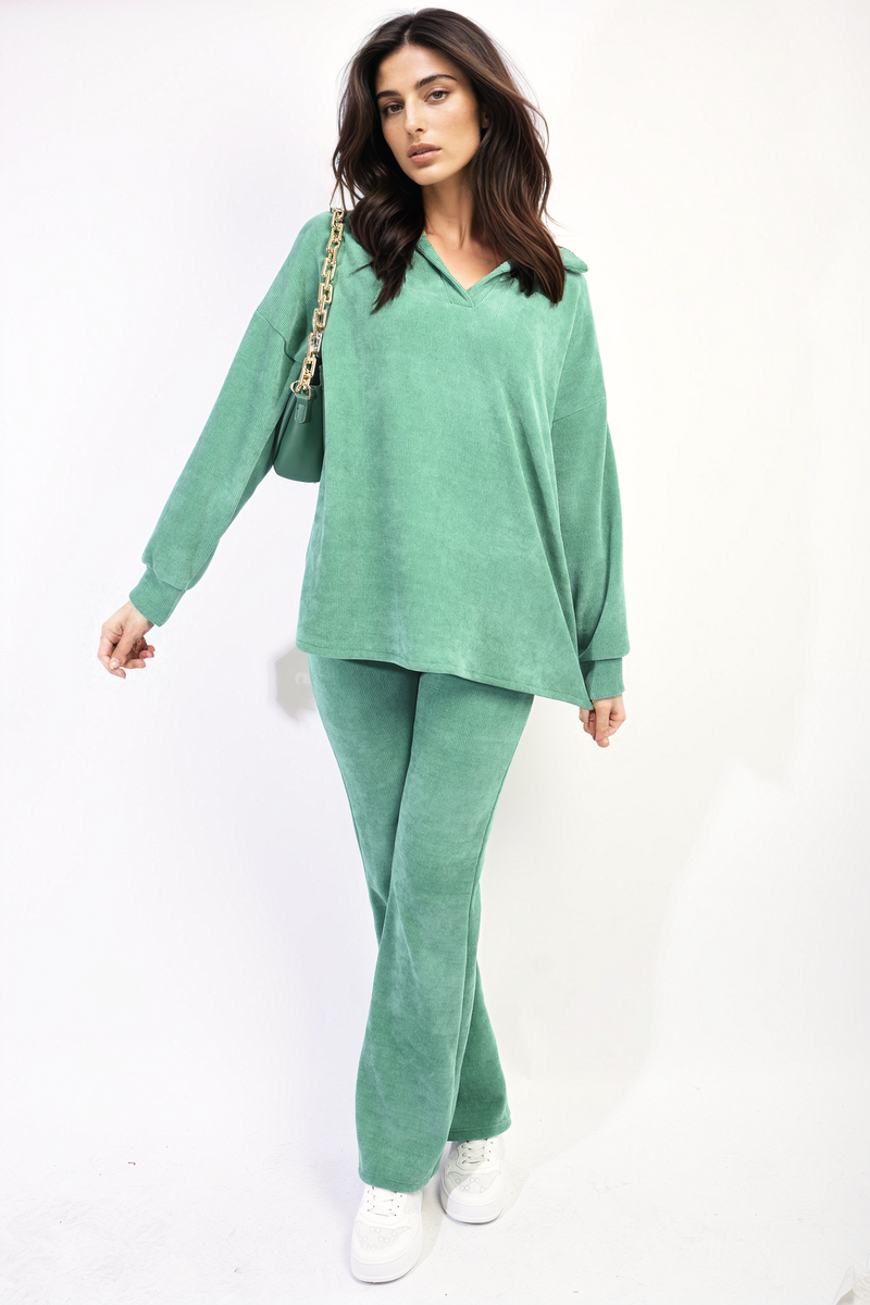Lieldesigns Collared Long Sleeve & Trouser Co-ord Set
