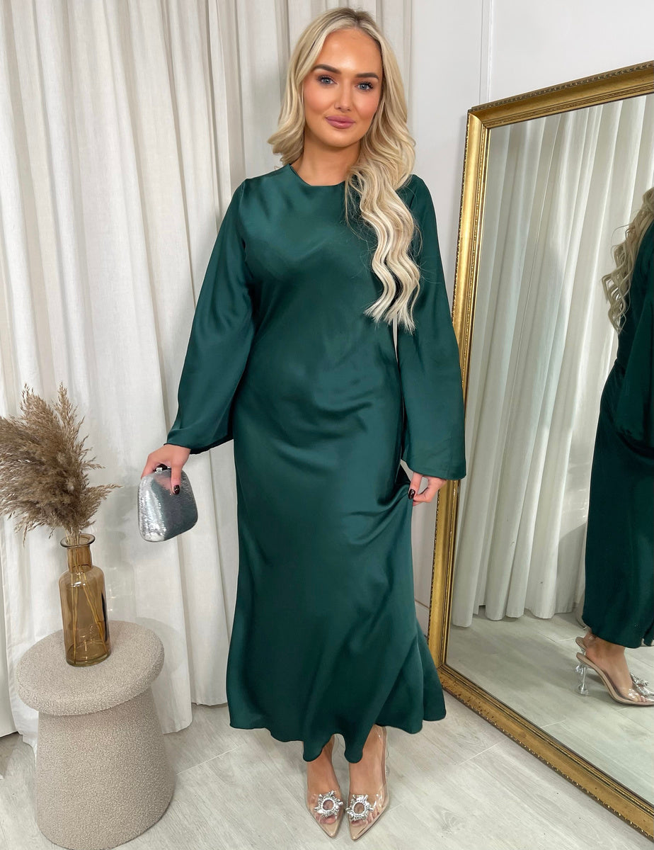 "Bell Long sleeve Maxi Dress for Women."