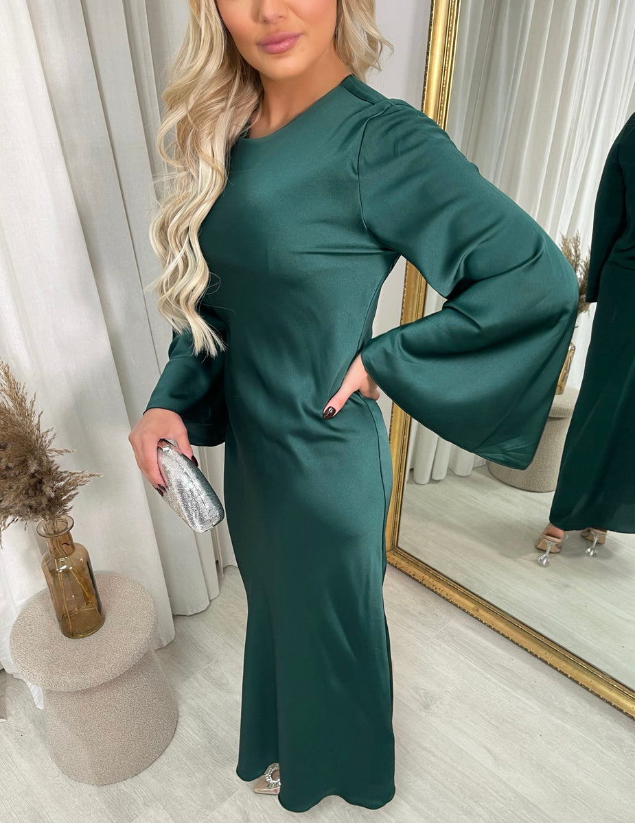 "Bell Long sleeve Maxi Dress for Women."