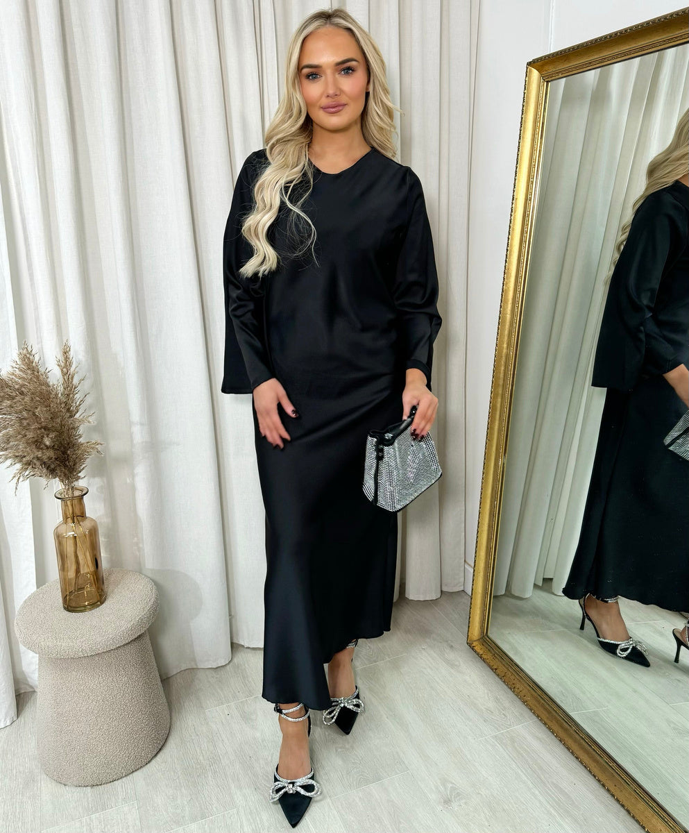 "Bell Long sleeve Maxi Dress for Women."
