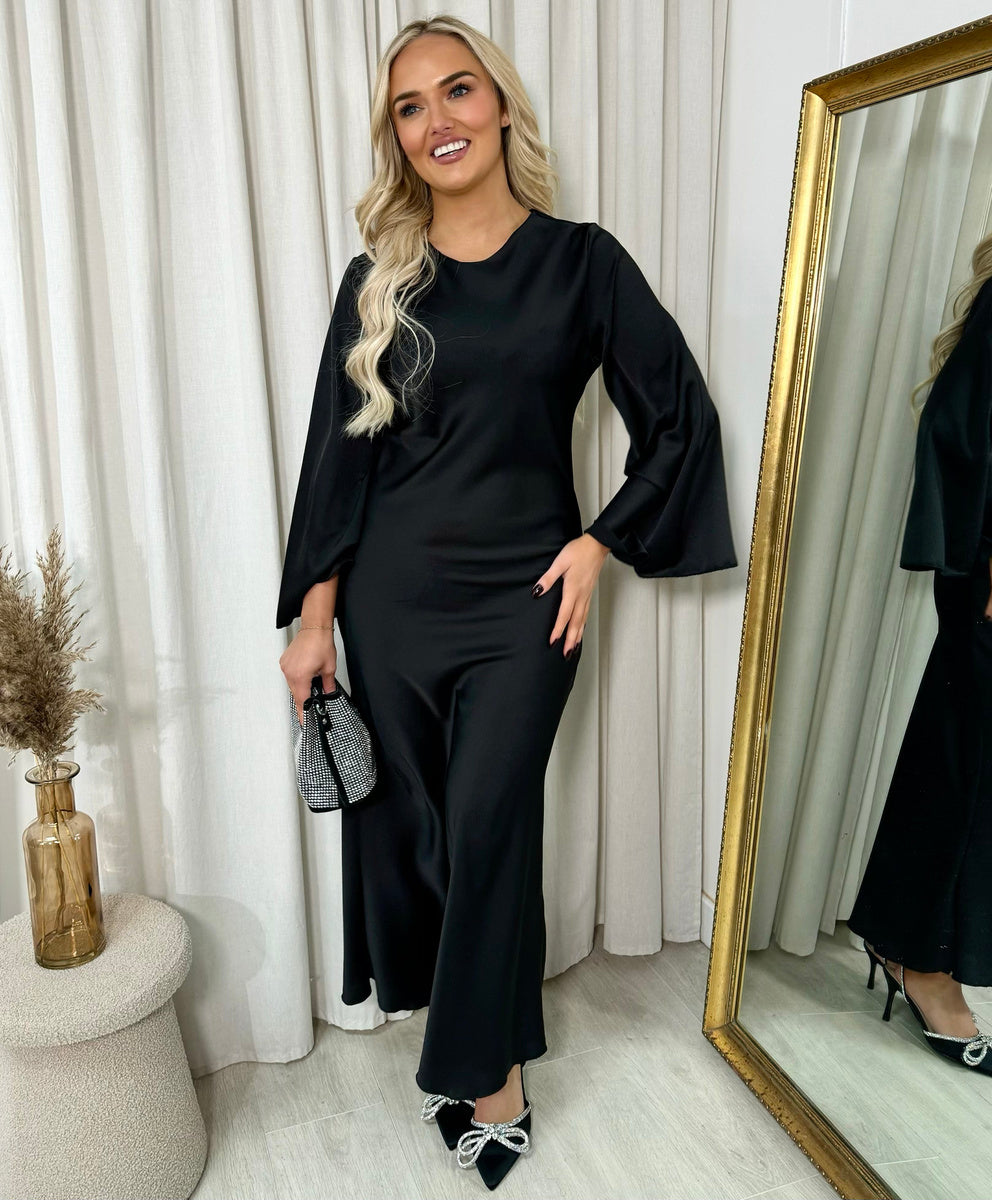 "Bell Long sleeve Maxi Dress for Women."
