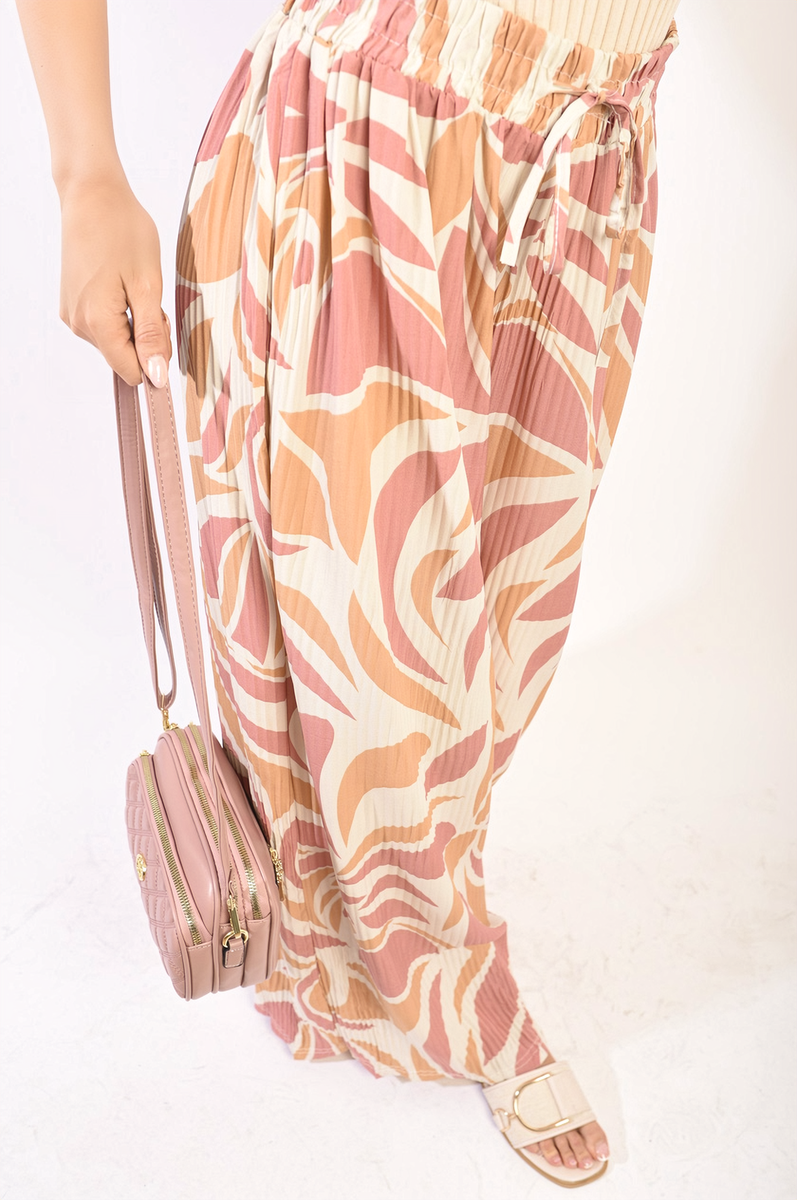Lieldesigns Abstract Pattern Wide Leg Trousers