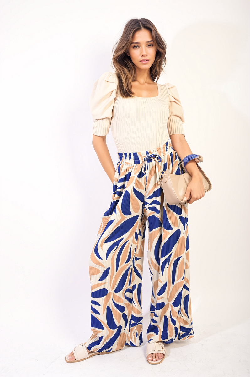 Lieldesigns Abstract Pattern Wide Leg Trousers