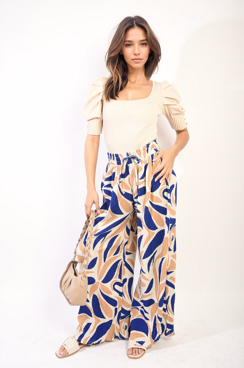 Lieldesigns Abstract Pattern Wide Leg Trousers