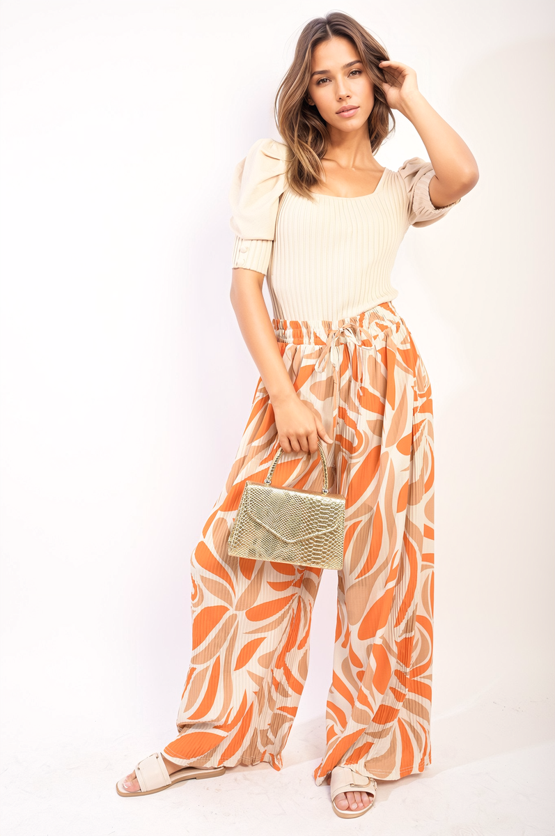 Lieldesigns Abstract Pattern Wide Leg Trousers