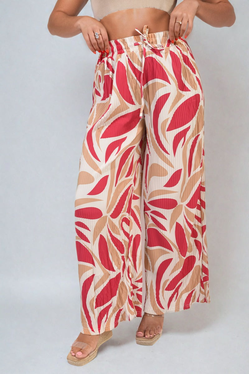 Lieldesigns Abstract Pattern Wide Leg Trousers