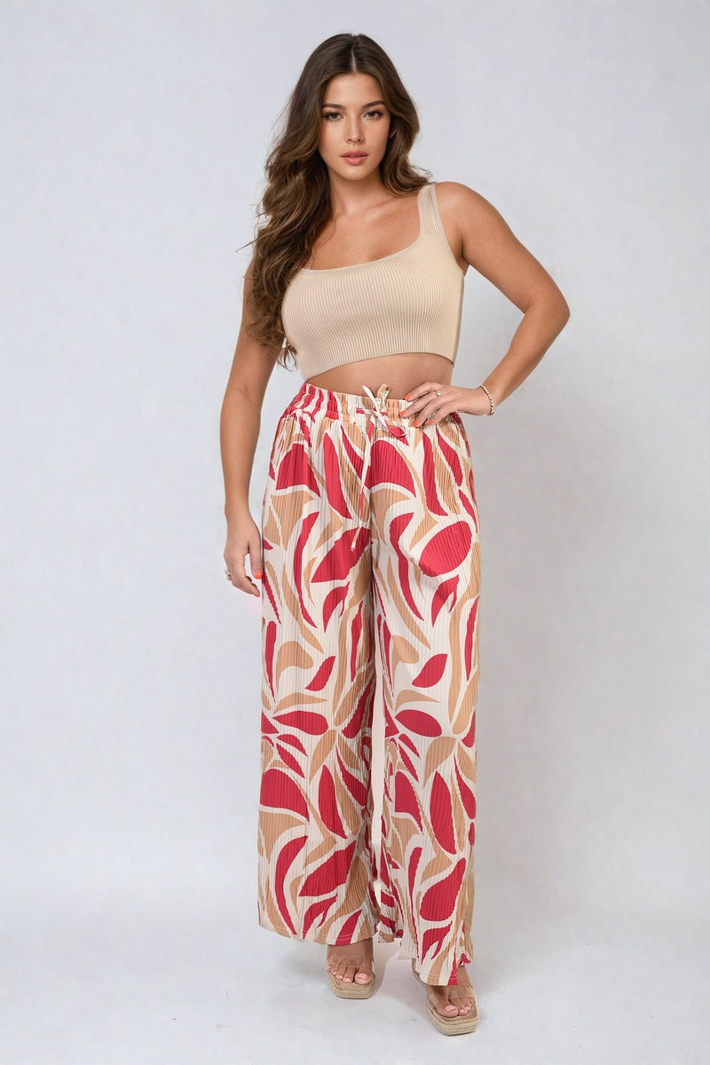 Lieldesigns Abstract Pattern Wide Leg Trousers