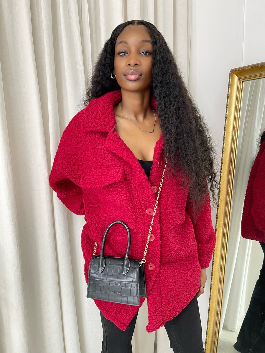 "Stylish button-down collared winter coat jacket for women in classic black, perfect for cold weather and formal occasions."