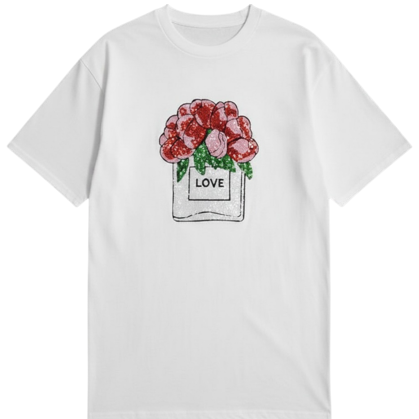 Love Floral Sequin T-Shirt
