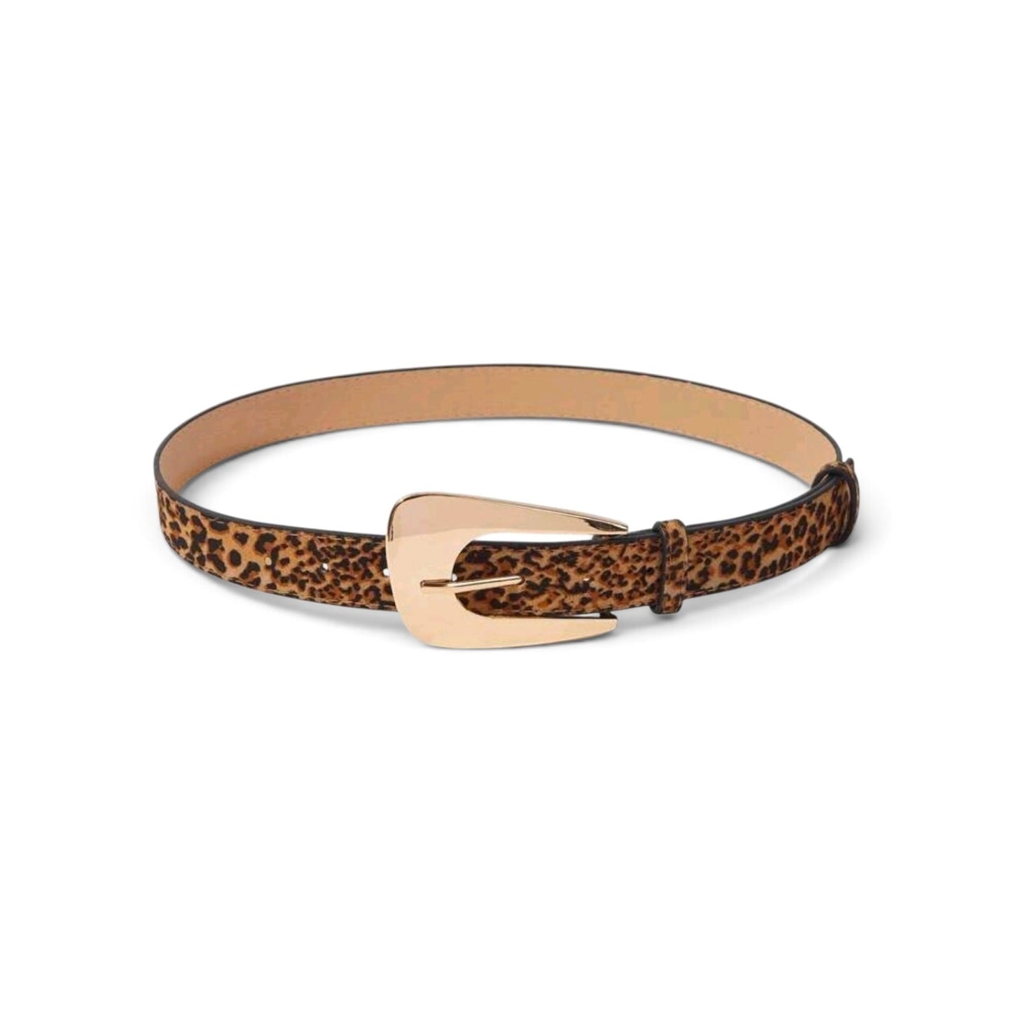Leopard Print Skinny Waist Belt