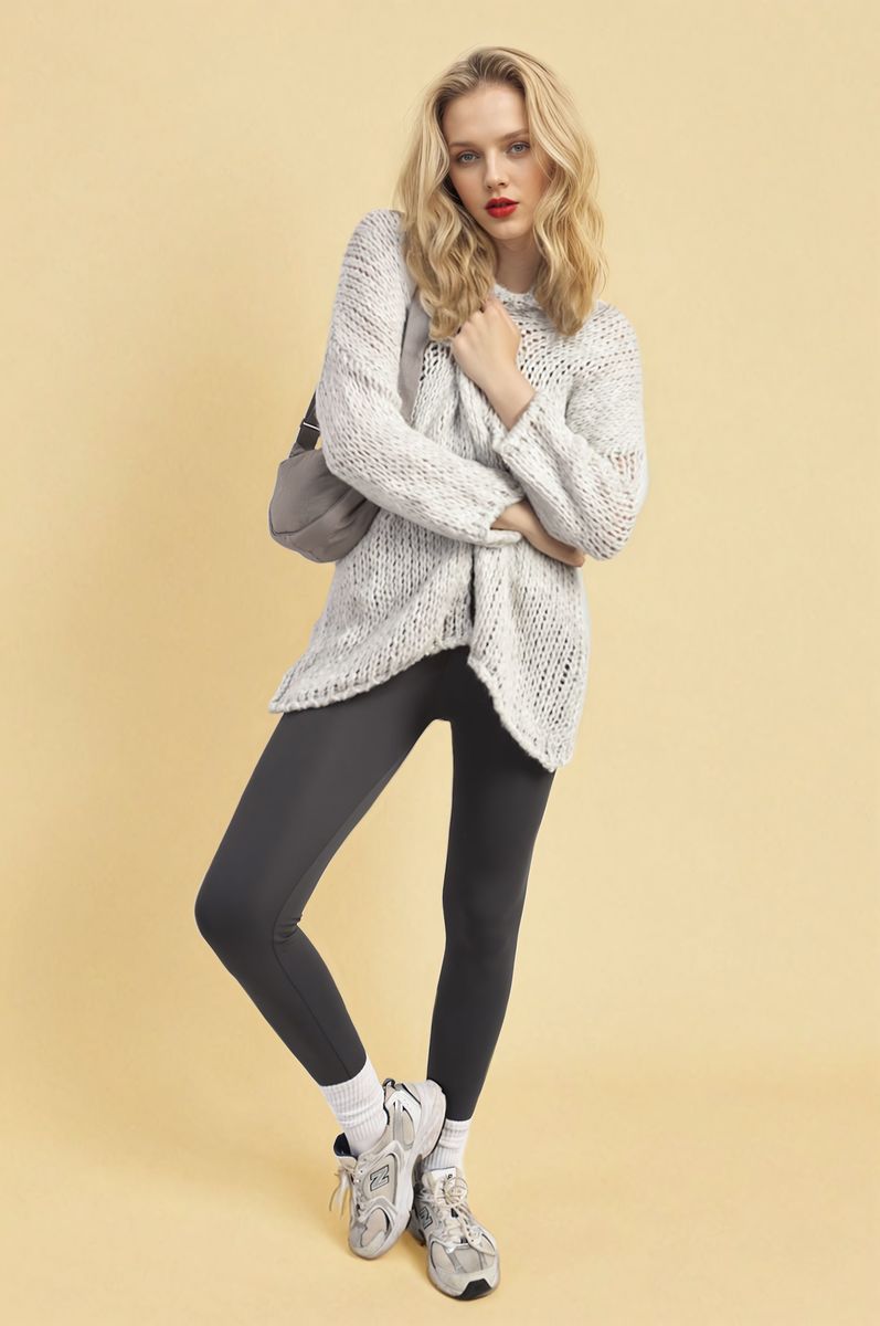 Chunky Long Sleeve Knitted Cardigan