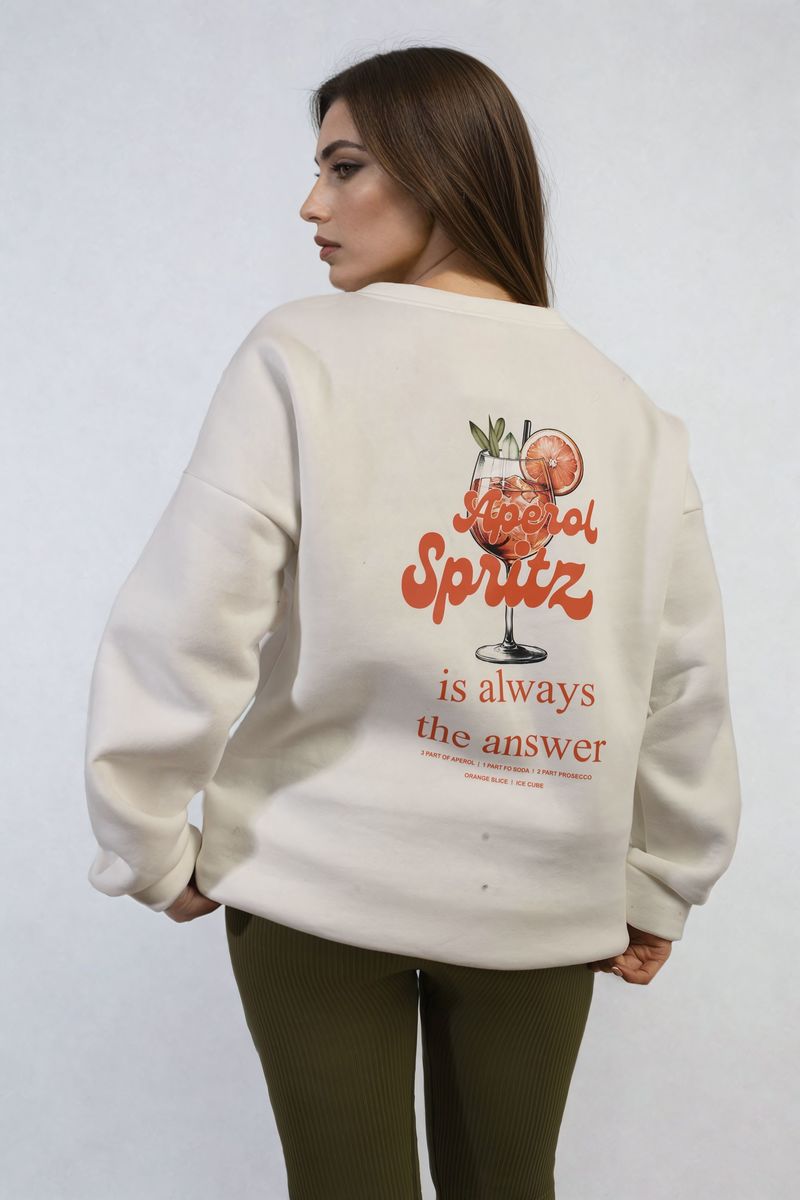 "Fun and Cozy Knitted Jumper with Cocktail Graphic".