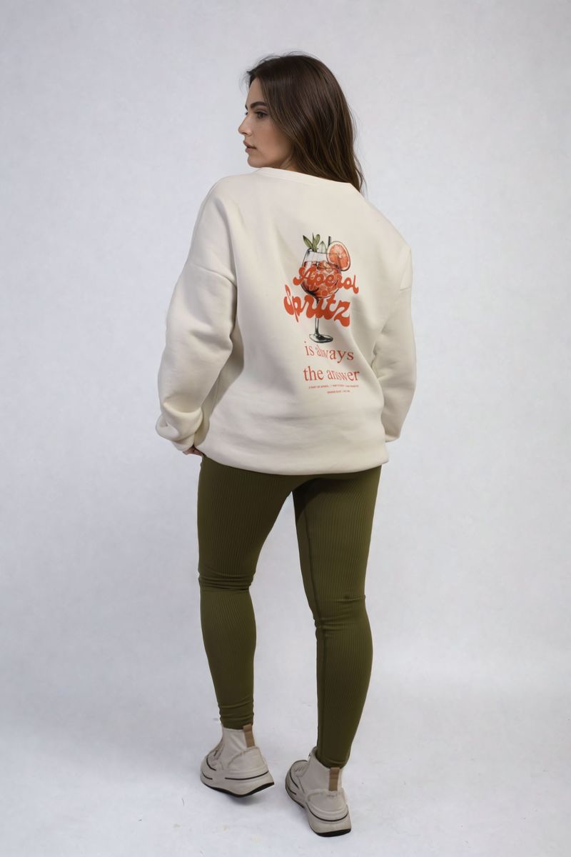 "Fun and Cozy Knitted Jumper with Cocktail Graphic".