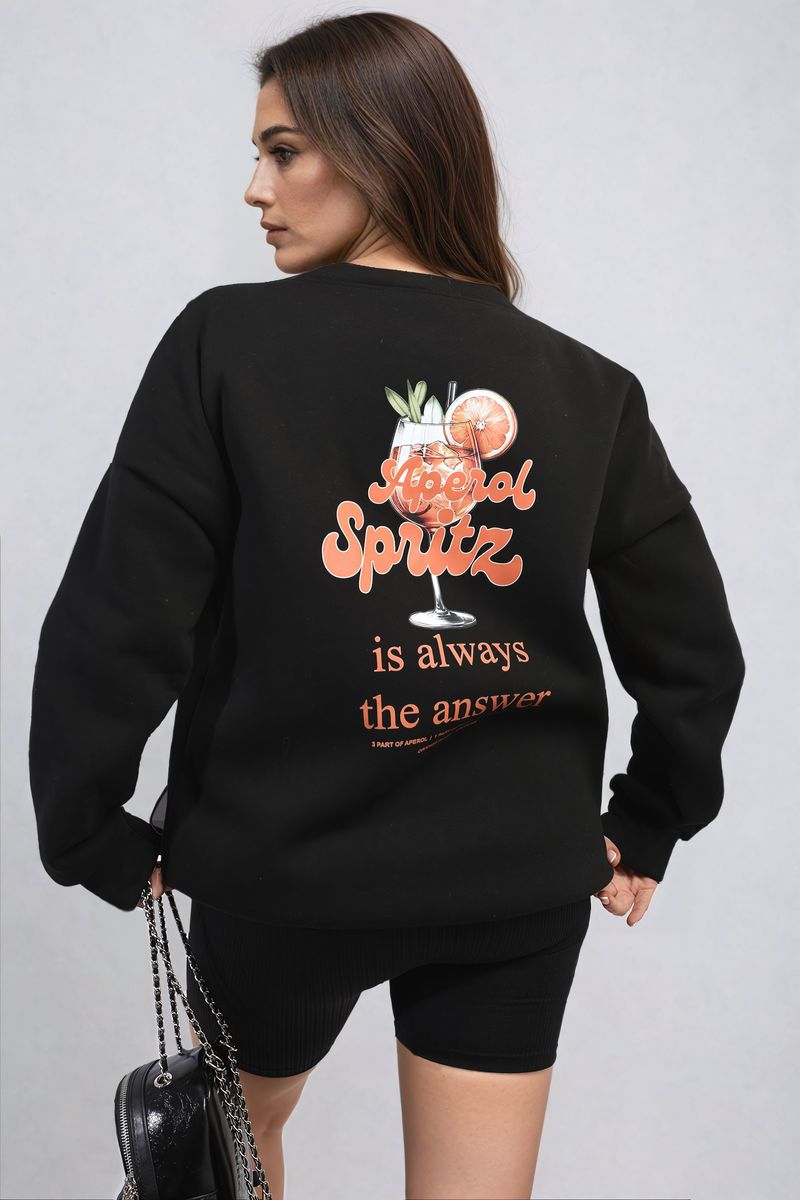 "Fun and Cozy Knitted Jumper with Cocktail Graphic".