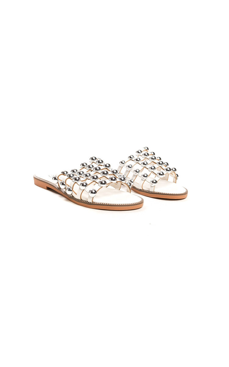 Studded Caged Open Toe Sandals