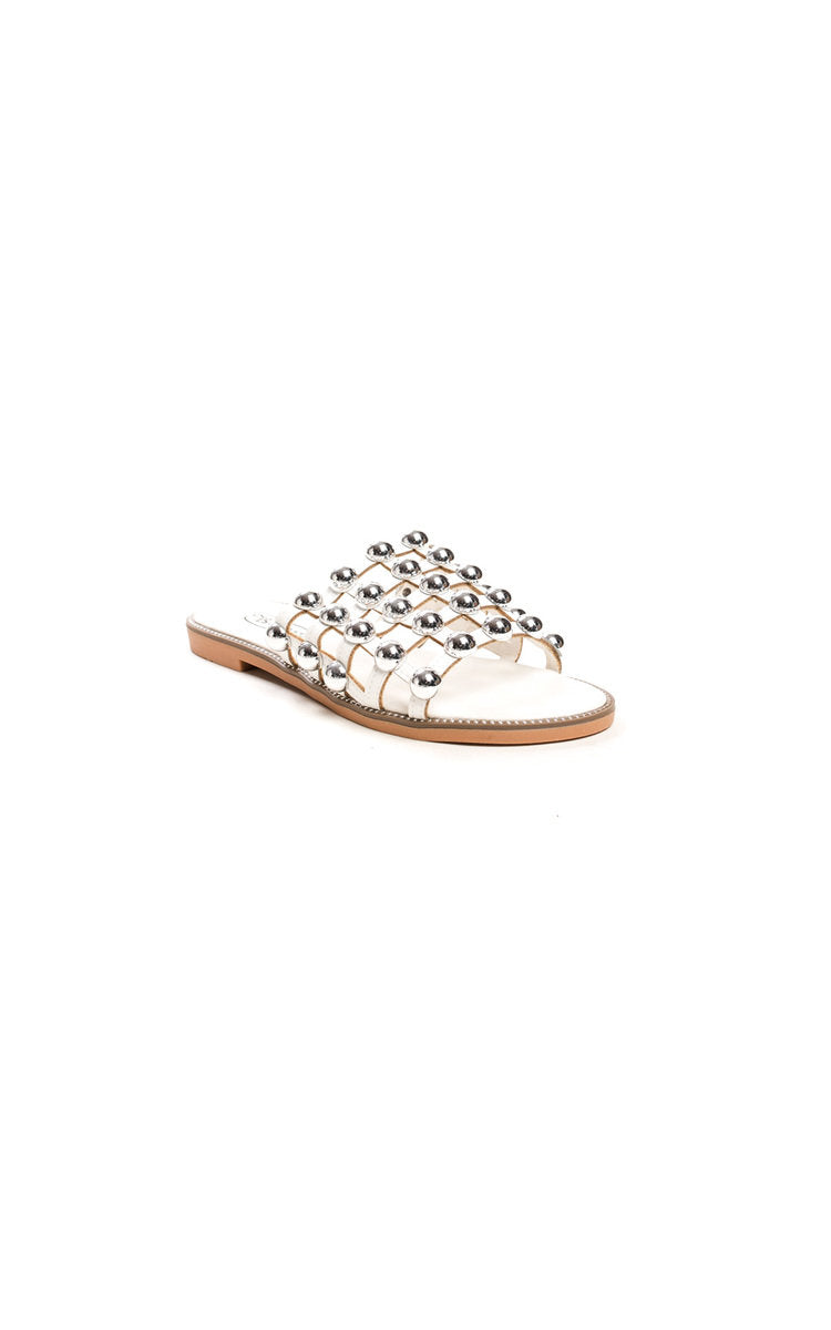 Studded Caged Open Toe Sandals