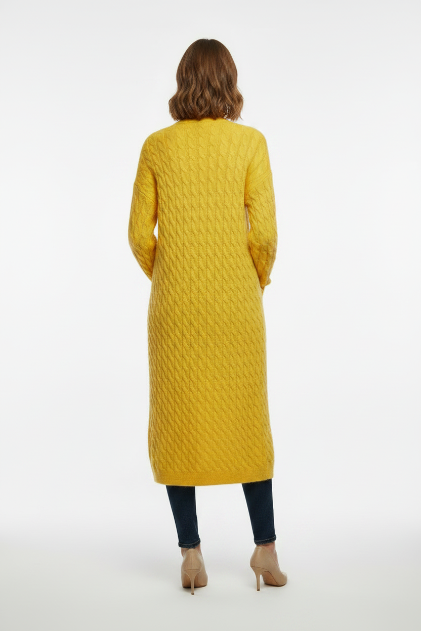 Yellow Cardigan Back
