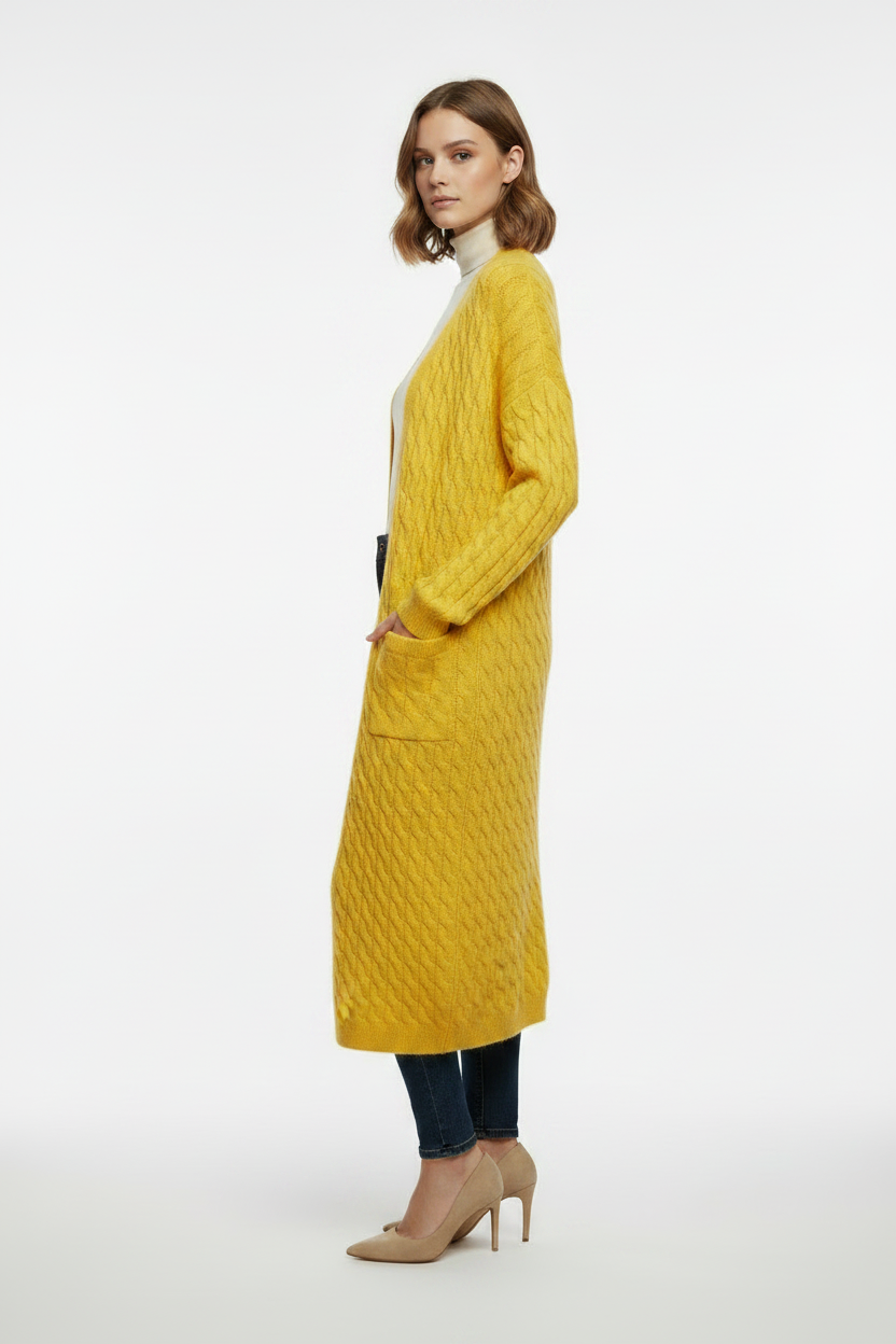 Yellow Cardigan Side