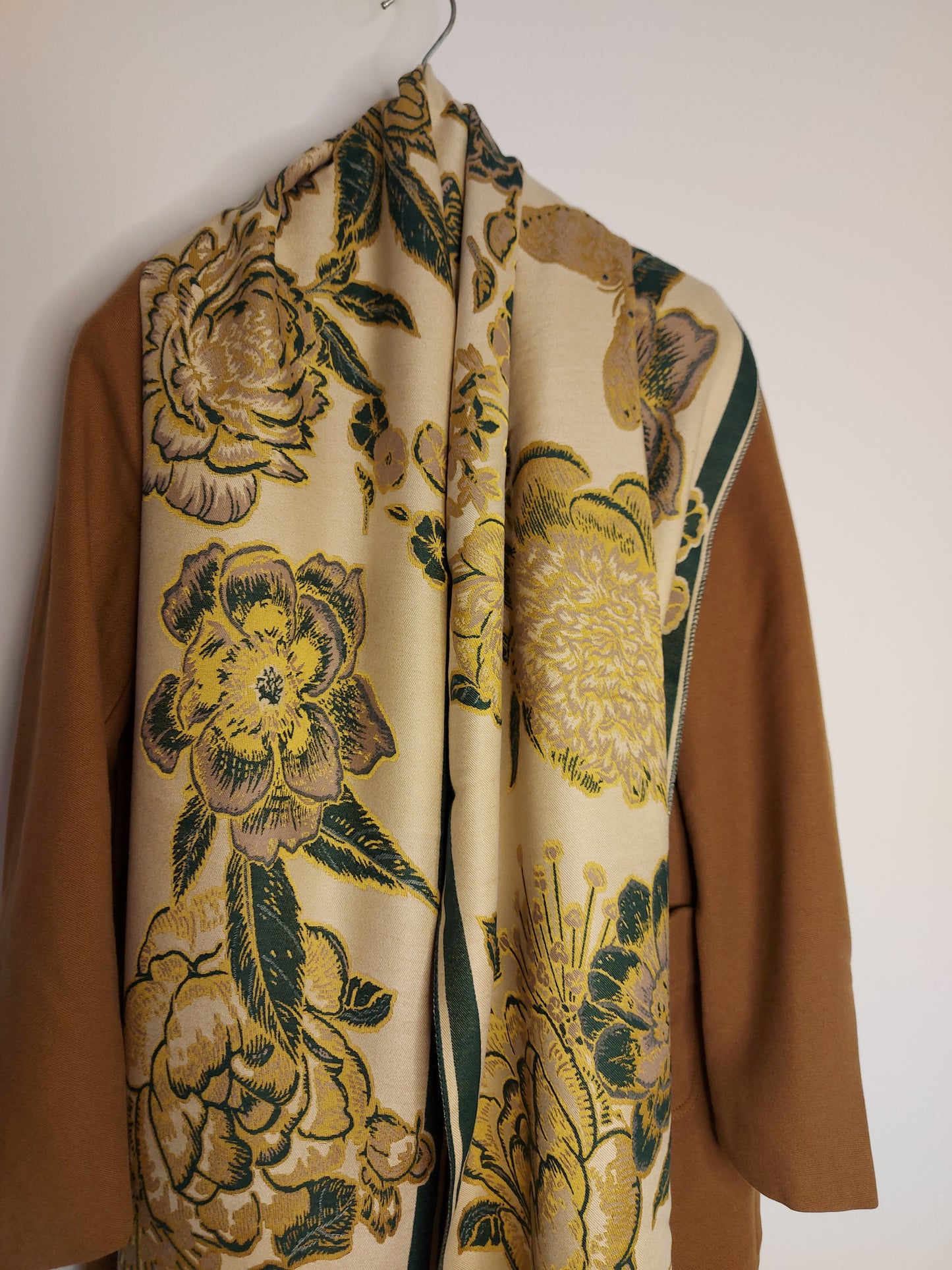 Spring/Autumn/Winter Floral Print Scarf