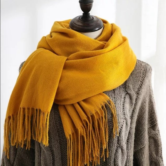 Women's  Cashmere Lattice Winter  Scarf